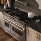 ZLINE 48 in. 6.7 cu. ft. Classic Dual Fuel Range with 8 Burner DuoPro™ Cooktop and Dual Ovens in Satin Stainless Steel, Open Box-Great Condition