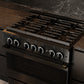 ZLINE 36 in. 5.2 cu. ft. Marino Gas Range with 6 Burner Cooktop and Convection Gas Oven in Black Stainless Steel (MGRB-36)