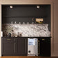 ZLINE Autograph Edition 15 in. Touchstone Nugget Ice Maker with Drain Pump and Panel-Ready Door with Polished Gold Handle (INGDPZ-15-G)
