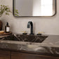 ZLINE Autograph Edition Bliss Widespread Bath Faucet in Matte Black and Champagne Bronze (BLS-BF-ZMBCB)