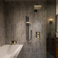 ZLINE Autograph Edition Bliss Waterfall Shower System in Matte Black and Champagne Bronze (BLS-SHS-ZMBCB)