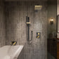 ZLINE Autograph Edition Bliss Waterfall Shower System in Matte Black and Champagne Bronze (BLS-SHS-ZMBCB)