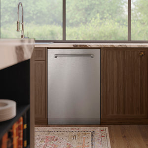 ZLINE 24 in. Tallac Series 3rd Rack Dishwasher with Auto Door Open Drying, 51dBa, Stainless Steel Panel (DWV-304-24)