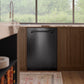 ZLINE 24 in. Tallac Series 3rd Rack Dishwasher with Auto Door Open Drying, 51dBa, Black Stainless Steel Panel (DWV-BS-24)