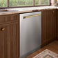 ZLINE Autograph Edition 24 in. Monument Series 3rd Rack Dishwasher with Auto Door Open Drying, 44dBa, Stainless Steel Panel with Champagne Bronze Handle (DWMTZ-304-24-CB)