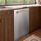 ZLINE Autograph Edition 24 in. Tallac Series 3rd Rack Dishwasher with Auto Door Open Drying, 51dBa, Stainless Steel Panel with Champagne Bronze Handle (DWVZ-304-24-CB)