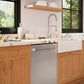 ZLINE 24 in. Monument Series 3rd Rack Dishwasher with Auto Door Open Drying, 44dBa, Stainless Steel Panel (DWMT-304-24)