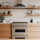 ZLINE 36 in. 5.2 cu. ft. Classic Dual Fuel Range with 6 Burner DuoPro™ Cooktop and Electric Convection Oven in Stainless Steel (PCDR36)