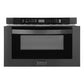 ZLINE 24 in. 1.2 cu. ft. Built-in Microwave Drawer in Black Stainless Steel (MWD-1-BS)