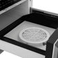 ZLINE Autograph Edition 24 in. 1.2 cu. ft. Built-in Microwave Drawer in Stainless Steel and Polished Nickel Helix Handle (MWDZ-1-H-KPN) defrosting plate.