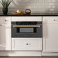 ZLINE Autograph Edition 30 in. 1.2 cu. ft. Built-in Microwave Drawer in Black Stainless Steel and Champagne Bronze Accents (MWDZ-30-BS-CB)