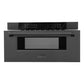 ZLINE 30 in. 1.2 cu. ft. Built-in Microwave Drawer in Black Stainless Steel, Open Box-Excellent Condition