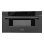 ZLINE 30 in. 1.2 cu. ft. Built-in Microwave Drawer in Black Stainless Steel (MWD-30-BS)