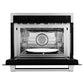 ZLINE 24 in. Black Stainless Steel Built-in Convection Microwave Oven with Speed and Sensor Cooking (MWO-24-BS)
