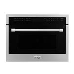 ZLINE 24 in. Black Stainless Steel Built-in Convection Microwave Oven with Speed and Sensor Cooking (MWO-24-BS)