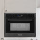 ZLINE 24 in. 1.6 cu ft. Built-in Convection Microwave Oven in Black Stainless Steel with Speed and Sensor Cooking, Open Box-Excellent Condition