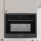 ZLINE 24 in. 1.6 cu ft. Built-in Convection Microwave Oven in Black Stainless Steel with Speed and Sensor Cooking, Open Box-Good Condition