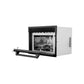 ZLINE 24 in. 1.6 cu ft. Built-in Convection Microwave Oven in Black Stainless Steel with Speed and Sensor Cooking, Open Box-Good Condition