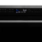 ZLINE 24 in. 1.6 cu ft. Built-in Convection Microwave Oven in Gun Metal with Speed and Sensor Cooking (MWO-24-GM) LCD screen.