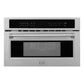 ZLINE 30 in. 1.6 cu. ft. Built-in Convection Microwave Oven in Stainless Steel with Speed and Sensor Cooking (MWO-30)