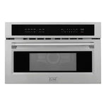 ZLINE 30 in. 1.6 cu ft. Built-in Convection Microwave Oven in Stainless Steel with Speed and Sensor Cooking, Open Box-Excellent Condition main image.