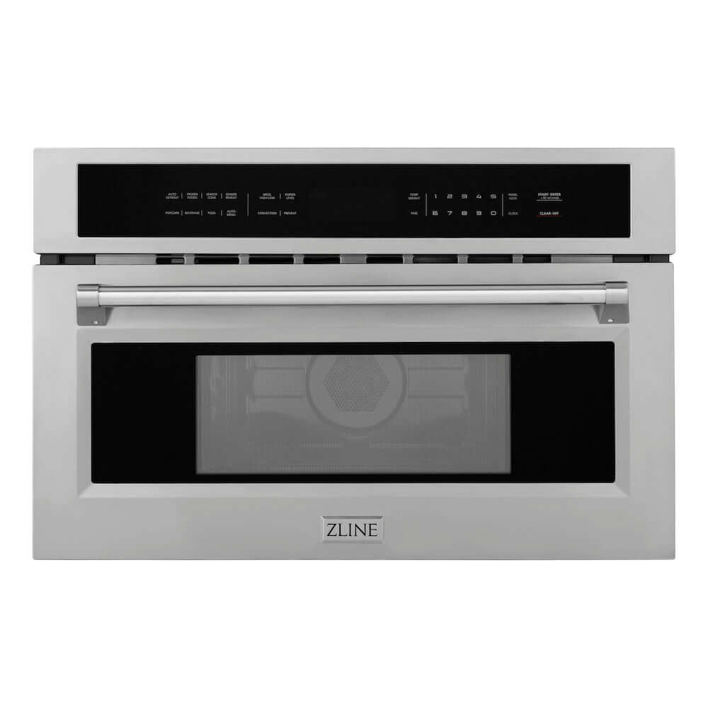 ZLINE 30 in. 1.6 cu ft. Built-in Convection Microwave Oven in Stainless Steel with Speed and Sensor Cooking, Open Box-Excellent Condition main image.