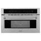 ZLINE 30 in. 1.6 cu ft. Built-in Convection Microwave Oven in Stainless Steel with Speed and Sensor Cooking, Open Box-Good Condition