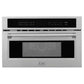 ZLINE 30 in. 1.6 cu ft. Built-in Convection Microwave Oven in Stainless Steel with Speed and Sensor Cooking, Open Box-Excellent Condition