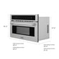 ZLINE 30 in. 1.6 cu ft. Built-in Convection Microwave Oven in Stainless Steel with Speed and Sensor Cooking, Open Box-Excellent Condition dimensional diagram.