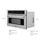 ZLINE 30 in. 1.6 cu ft. Built-in Convection Microwave Oven in Stainless Steel with Speed and Sensor Cooking, Open Box-Good Condition
