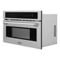 ZLINE 30 in. 1.6 cu ft. Built-in Convection Microwave Oven in Stainless Steel with Speed and Sensor Cooking, Open Box-Excellent Condition