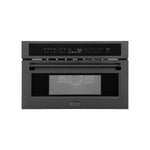 ZLINE 30 in. 1.6 cu ft. Built-in Convection Microwave Oven in Black Stainless Steel with Speed and Sensor Cooking, Open Box-Excellent Condition main image.