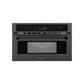 ZLINE 30 in. 1.6 cu ft. Built-in Convection Microwave Oven in Black Stainless Steel with Speed and Sensor Cooking, Open Box-Good Condition