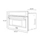 ZLINE Autograph Edition 30 in. 1.6 cu. ft. Built-in Convection Microwave Oven in Stainless Steel and Champagne Bronze Accents (MWOZ-30-CB) dimensional diagram.