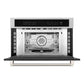 ZLINE Autograph Edition 30 in. 1.6 cu ft. Built-in Convection Microwave Oven in Stainless Steel and Polished Nickel Helix Handle (MWOZ-30-KPN)