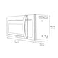 ZLINE 30 in. 1.5 cu. ft. Over-The-Range Convection Microwave Oven in Stainless Steel with Modern Handle and Sensor Cooking, Open Box-Good Condition