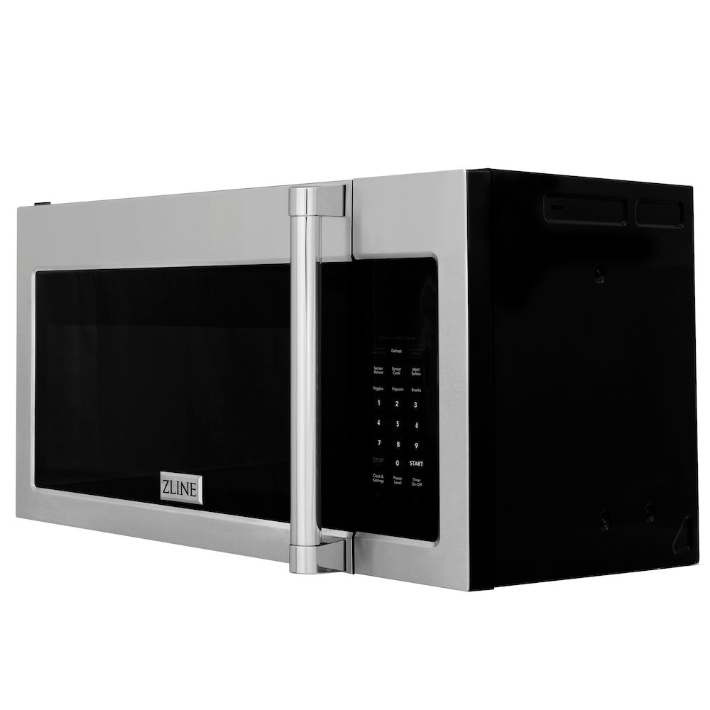 ZLINE Kitchen Package with Refrigeration, 30 in. Stainless Steel Gas Range, 30 in. Traditional Over The Range Microwave and 24 in. Tall Tub Dishwasher (4KPR-SGROTRH30-DWV)