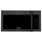 ZLINE 30 in. Recirculating Over the Range Convection Microwave Oven with Traditional Handle and Charcoal Filters in Black Stainless Steel (MWO-OTRCFH-30-BS)