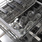 ZLINE 24 in. Monument Series 3rd Rack Dishwasher with Auto Door Open Drying, 44dBa, Stainless Steel Panel (DWMT-304-24)