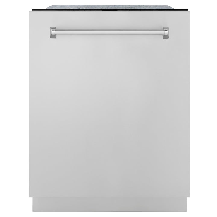 ZLINE 24 in. Monument Series 3rd Rack Dishwasher with Auto Door Open Drying, 44dBa, Stainless Steel Panel (DWMT-304-24)