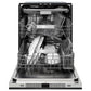 ZLINE 24 in. Monument Series 3rd Rack Dishwasher with Auto Door Open Drying, 44dBa, Black Stainless Steel Panel (DWMT-BS-24)
