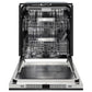 ZLINE 24 in. Monument Series 3rd Rack Dishwasher with Auto Door Open Drying, 44dBa, Black Stainless Steel Panel (DWMT-BS-24)