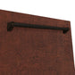 ZLINE 24 in. Monument Series 3rd Rack Dishwasher with Auto Door Open Drying, 44dBa, Hand Hammered Copper Panel (DWMT-HH-24) close-up, handle location.