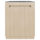 ZLINE Autograph Edition 24 in. Monument Series 3rd Rack Dishwasher with Auto Door Open Drying, 44dBa, Panel Ready with Champagne Bronze Handle (DWMTZ-24-CB)