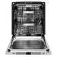 ZLINE Autograph Edition 24 in. Monument Series 3rd Rack Dishwasher with Auto Door Open Drying, 44dBa, Panel Ready with Champagne Bronze Handle (DWMTZ-24-CB)