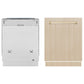 ZLINE Autograph Edition 24 in. Monument Series 3rd Rack Dishwasher with Auto Door Open Drying, 44dBa, Panel Ready with Polished Gold Handle (DWMTZ-24-G)