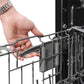 ZLINE Autograph Edition 24 in. Monument Series 3rd Rack Dishwasher with Auto Door Open Drying, 44dBa, Stainless Steel Panel with Champagne Bronze Helix Handle (DWMTZ-30424-KCB)