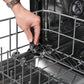 ZLINE Autograph Edition 24 in. Monument Series 3rd Rack Dishwasher with Auto Door Open Drying, 44dBa, Stainless Steel Panel with Champagne Bronze Helix Handle (DWMTZ-30424-KCB)