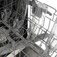 ZLINE Autograph Edition 24 in. Monument Series 3rd Rack Dishwasher with Auto Door Open Drying, 44dBa, Black Stainless Steel Panel with Champagne Bronze Handle (DWMTZ-BS-24-CB)