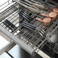 ZLINE Autograph Edition 24 in. Monument Series 3rd Rack Dishwasher with Auto Door Open Drying, 44dBa, Black Stainless Steel Panel with Champagne Bronze Handle (DWMTZ-BS-24-CB)